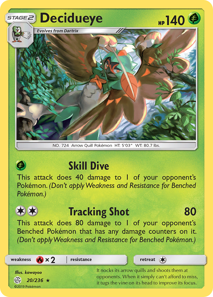 Decidueye (20/236) [Sun & Moon: Cosmic Eclipse] | Rock City Comics