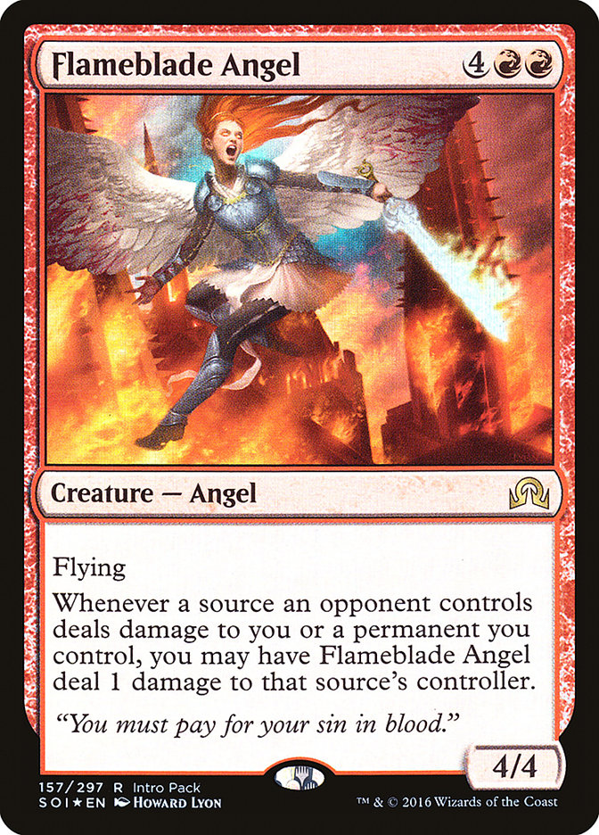 Flameblade Angel (Intro Pack) [Shadows over Innistrad Promos] | Rock City Comics