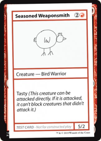 Seasoned Weaponsmith (2021 Edition) [Mystery Booster Playtest Cards] | Rock City Comics