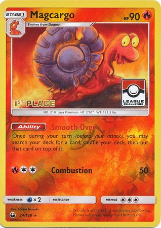 Magcargo (24/168) (League Promo 1st Place) [Sun & Moon: Celestial Storm] | Rock City Comics