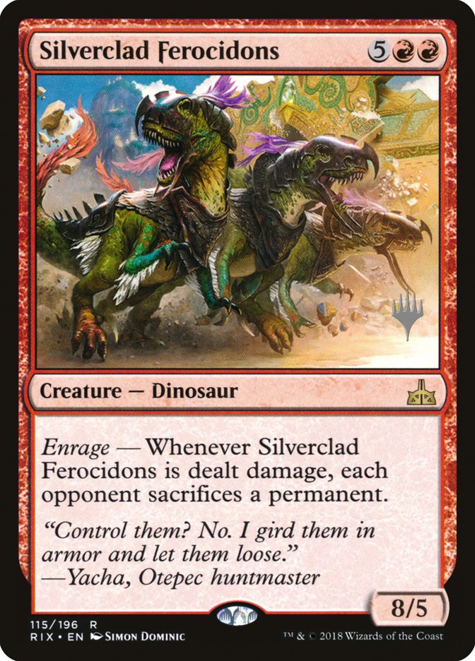 Silverclad Ferocidons (Promo Pack) [Rivals of Ixalan Promos] | Rock City Comics