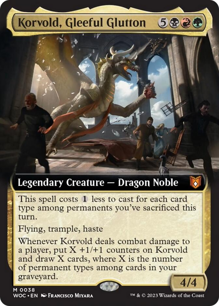 Korvold, Gleeful Glutton (Extended Art) [Wilds of Eldraine Commander] | Rock City Comics