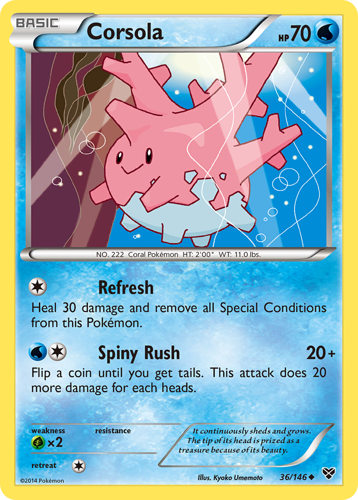 Corsola (36/146) [XY: Base Set] | Rock City Comics