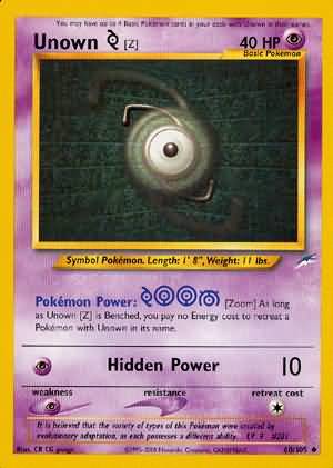 Unown [Z] (60/105) [Neo Destiny Unlimited] | Rock City Comics