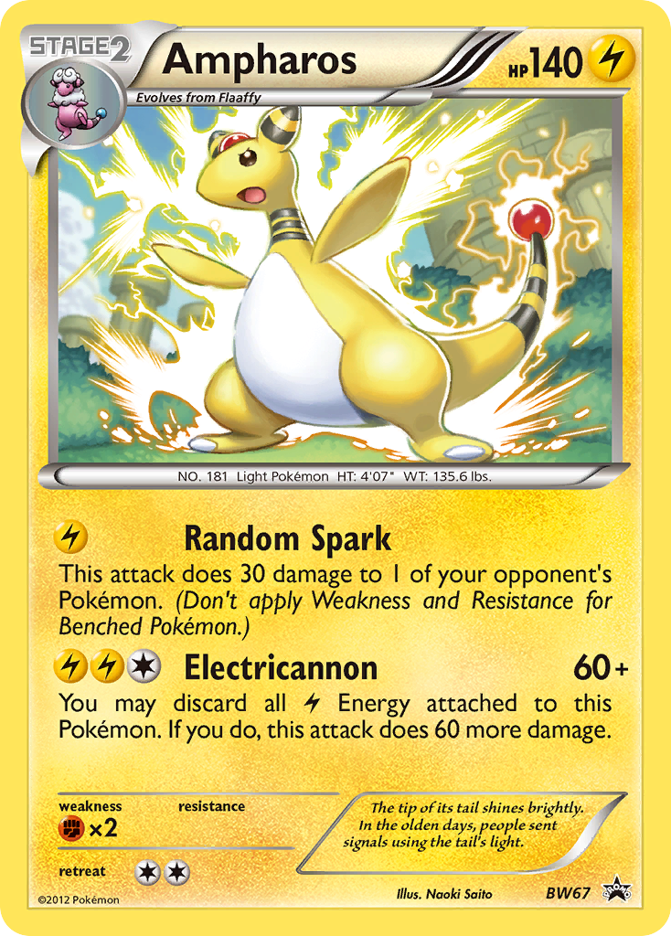 Ampharos (BW67) [Black & White: Black Star Promos] | Rock City Comics