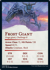 Frost Giant Art Card (Gold-Stamped Signature) [Dungeons & Dragons: Adventures in the Forgotten Realms Art Series] | Rock City Comics