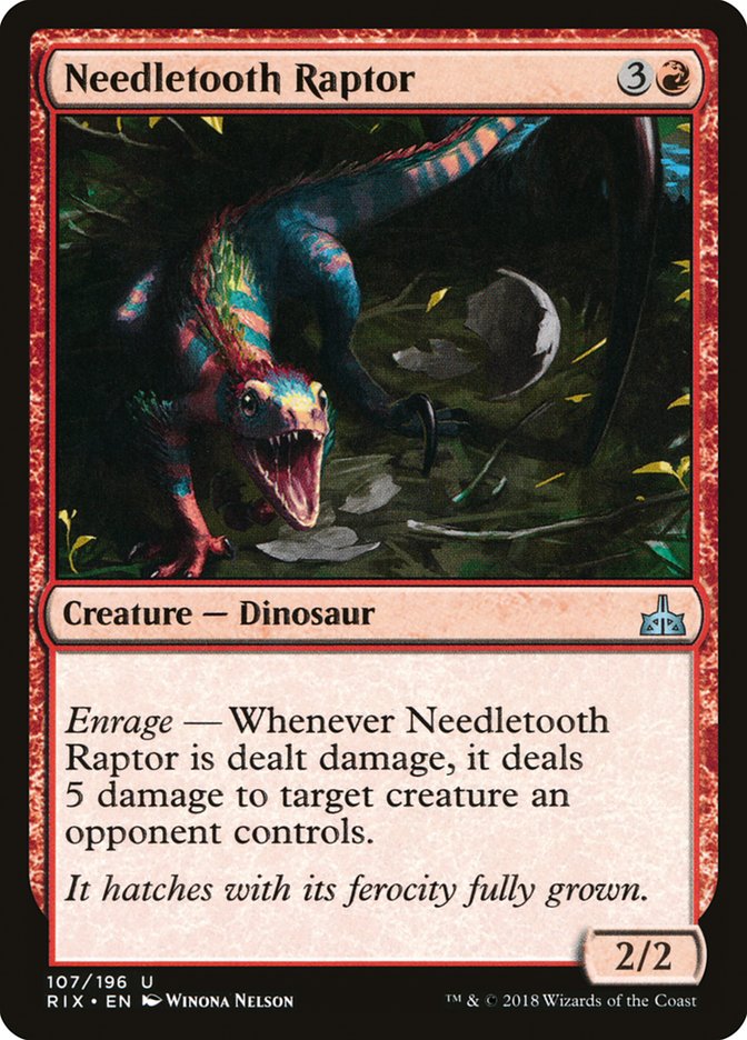 Needletooth Raptor [Rivals of Ixalan] | Rock City Comics