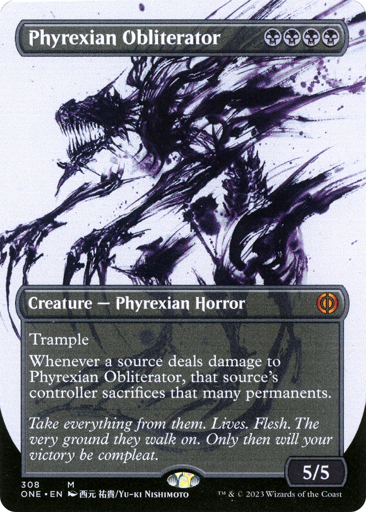 Phyrexian Obliterator (Borderless Ichor) [Phyrexia: All Will Be One] | Rock City Comics