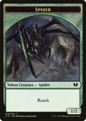 Saproling // Spider Double-Sided Token [Commander 2015 Tokens] | Rock City Comics