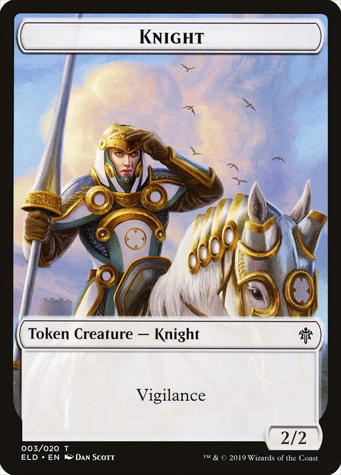 Knight [Throne of Eldraine Tokens] | Rock City Comics