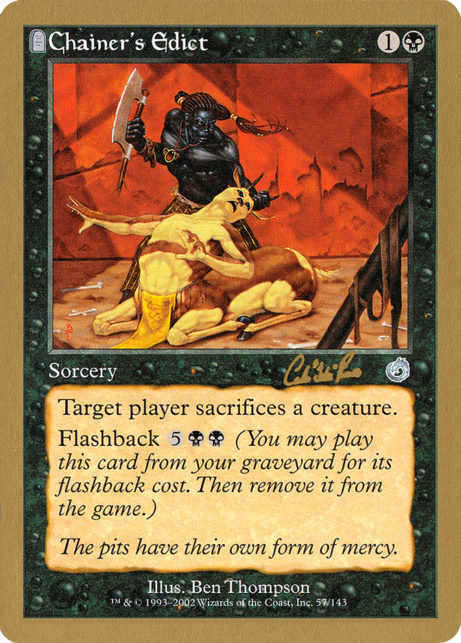 Chainer's Edict (Carlos Romao) [World Championship Decks 2002] | Rock City Comics