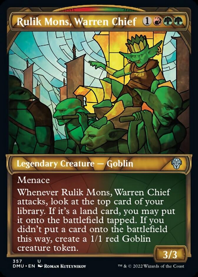 Rulik Mons, Warren Chief (Showcase Textured) [Dominaria United] | Rock City Comics