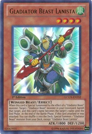 Gladiator Beast Lanista [LCGX-EN252] Ultra Rare | Rock City Comics