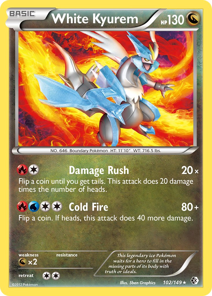 White Kyurem (102/149) (Theme Deck Exclusive) [Black & White: Boundaries Crossed] | Rock City Comics