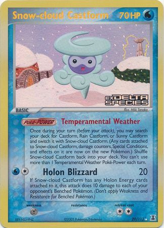 Snow-cloud Castform (29/113) (Stamped) [EX: Delta Species] | Rock City Comics