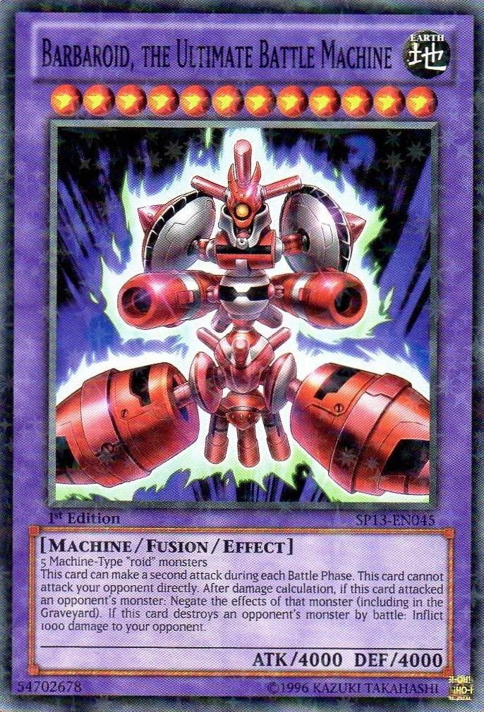 Barbaroid, the Ultimate Battle Machine [SP13-EN045] Starfoil Rare | Rock City Comics