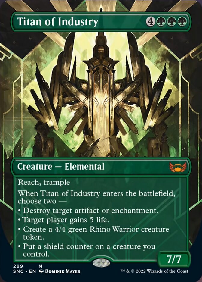 Titan of Industry (Borderless Alternate Art) [Streets of New Capenna] | Rock City Comics