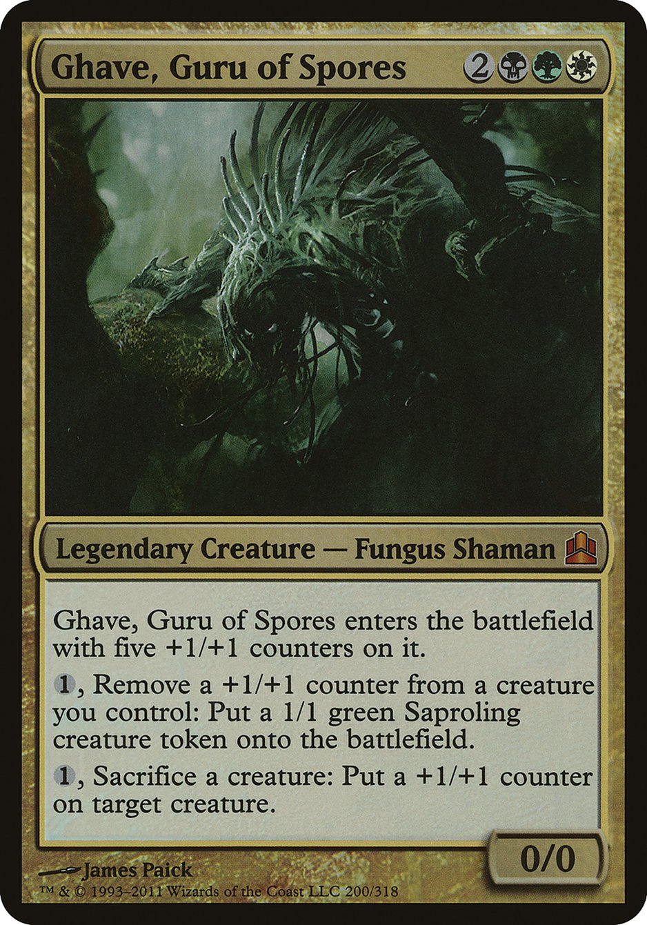 Ghave, Guru of Spores (Oversized) [Commander 2011 Oversized] | Rock City Comics