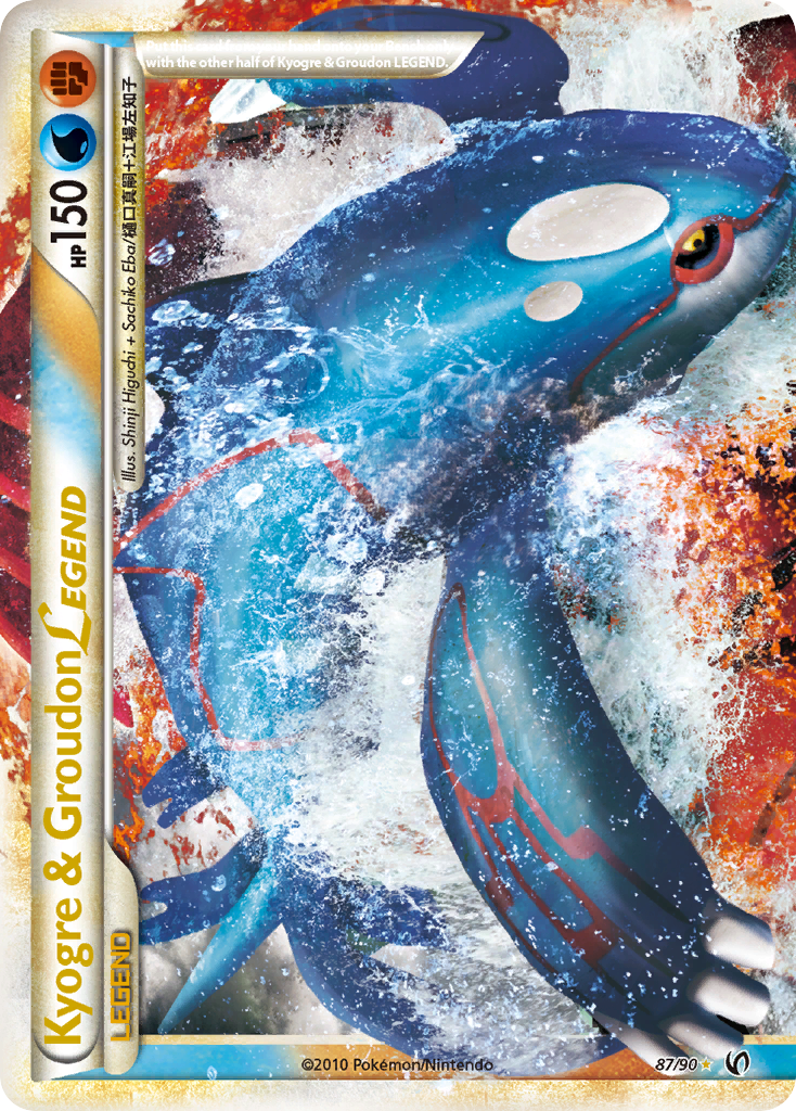 Kyogre & Groudon LEGEND (87/90) [HeartGold & SoulSilver: Undaunted] | Rock City Comics