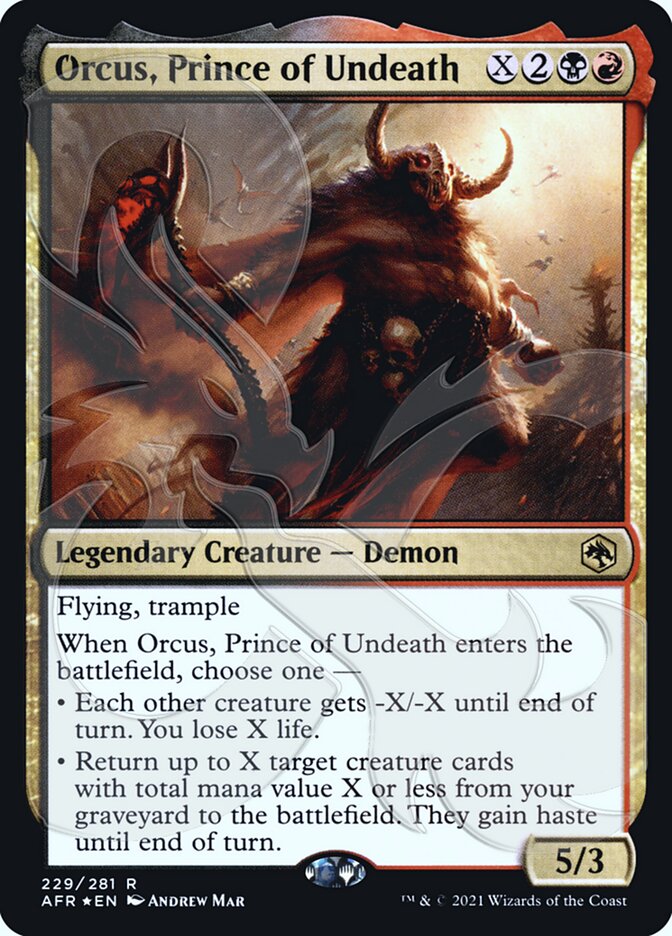 Orcus, Prince of Undeath (Ampersand Promo) [Dungeons & Dragons: Adventures in the Forgotten Realms Promos] | Rock City Comics