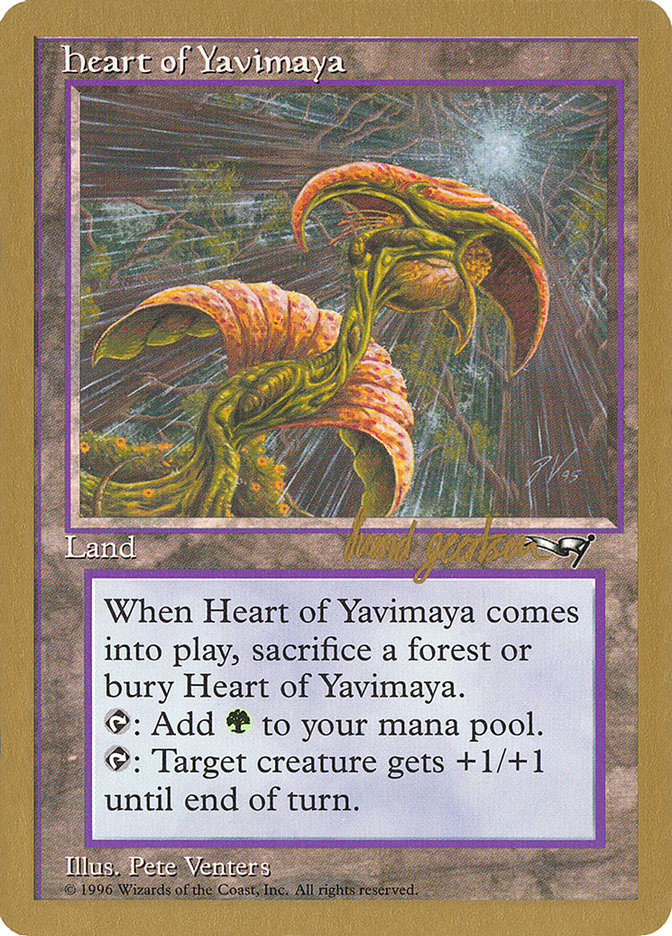 Heart of Yavimaya (Svend Geertsen) [World Championship Decks 1997] | Rock City Comics