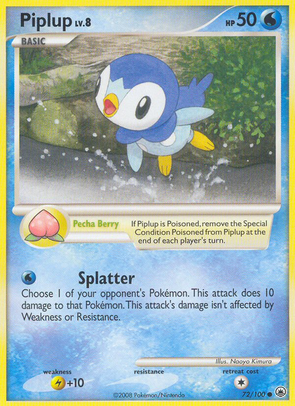 Piplup (72/100) [Diamond & Pearl: Majestic Dawn] | Rock City Comics