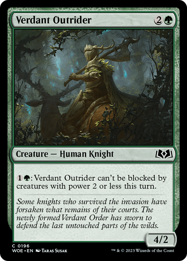 Verdant Outrider [Wilds of Eldraine] | Rock City Comics