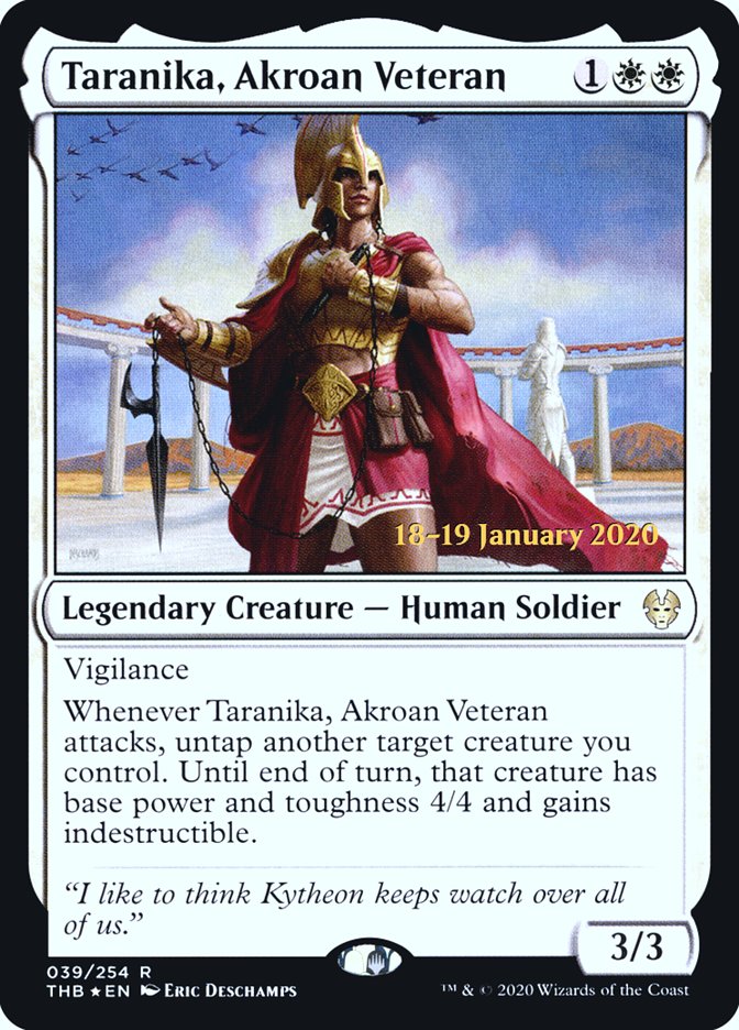 Taranika, Akroan Veteran [Theros Beyond Death Prerelease Promos] | Rock City Comics