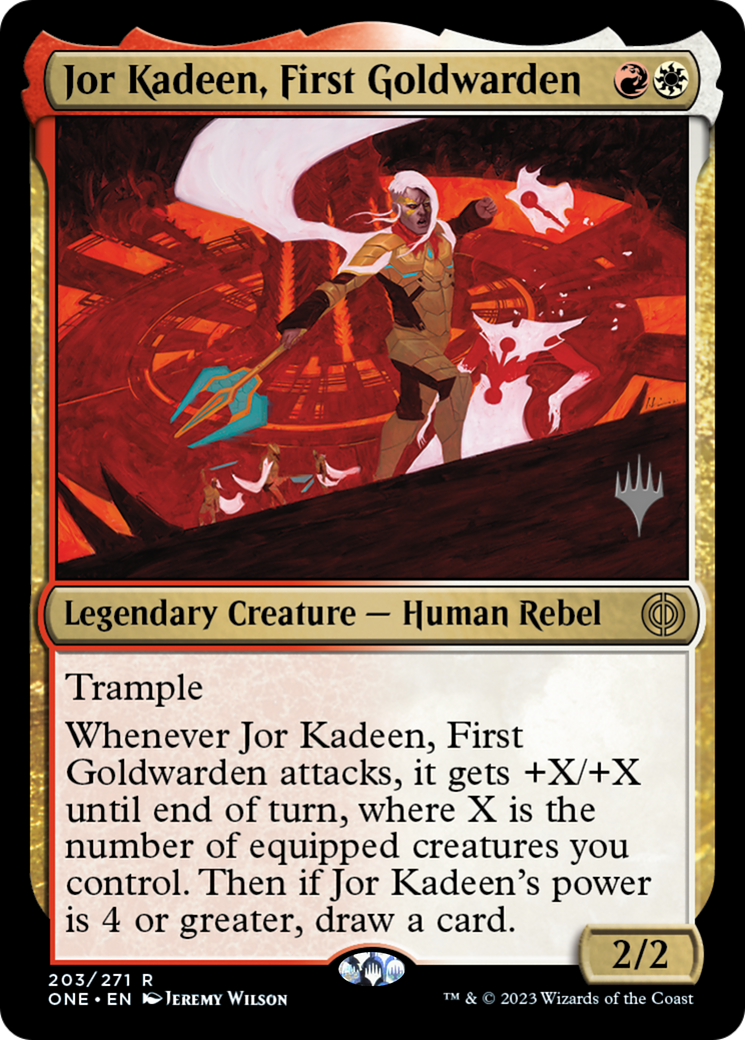 Jor Kadeen, First Goldwarden (Promo Pack) [Phyrexia: All Will Be One Promos] | Rock City Comics