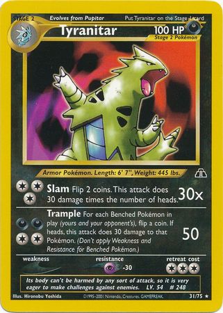 Tyranitar (31/75) [Neo Discovery Unlimited] | Rock City Comics