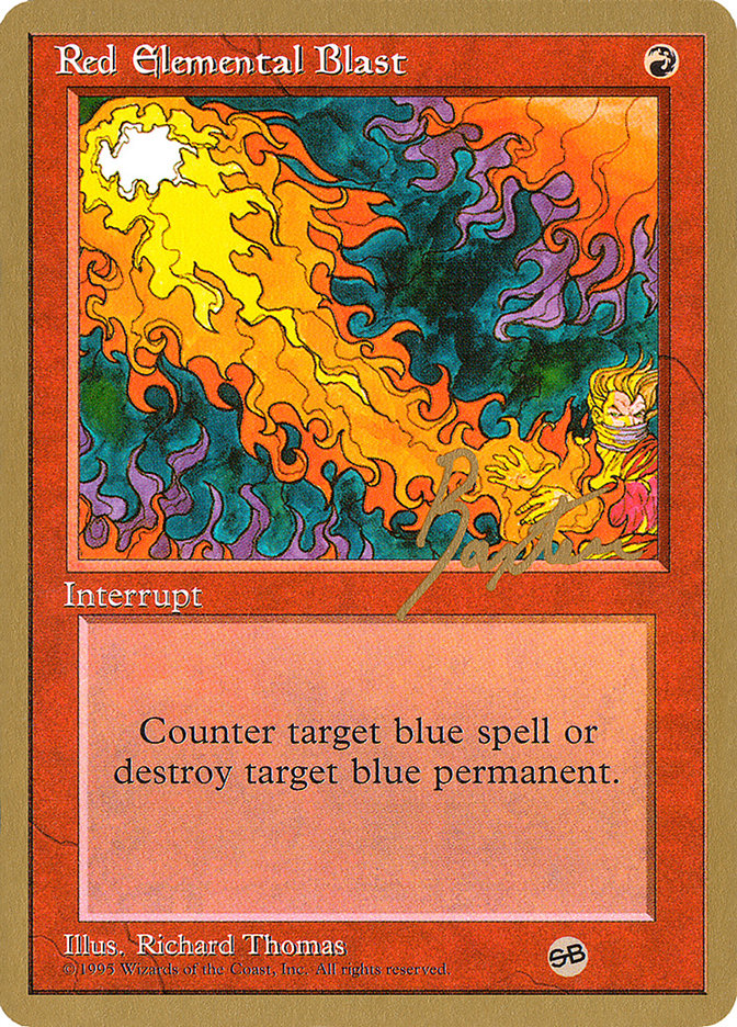Red Elemental Blast (George Baxter) (SB) [Pro Tour Collector Set] | Rock City Comics