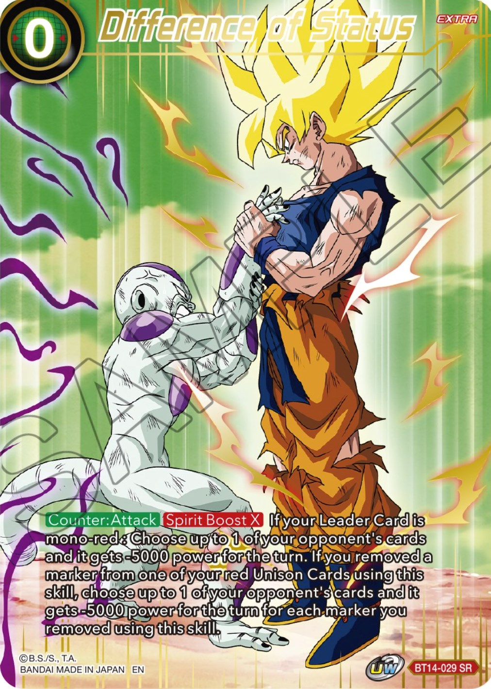 Difference of Status (BT14-029) [Theme Selection: History of Son Goku] | Rock City Comics