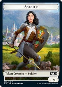 Soldier // Weird Double-sided Token [Core Set 2021 Tokens] | Rock City Comics