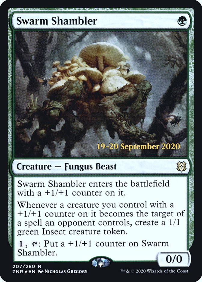 Swarm Shambler [Zendikar Rising Prerelease Promos] | Rock City Comics