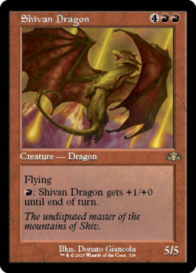 Shivan Dragon (Retro) [Dominaria Remastered] | Rock City Comics