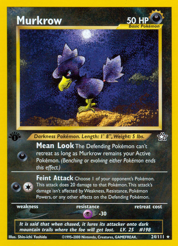 Murkrow (24/111) [Neo Genesis 1st Edition] | Rock City Comics