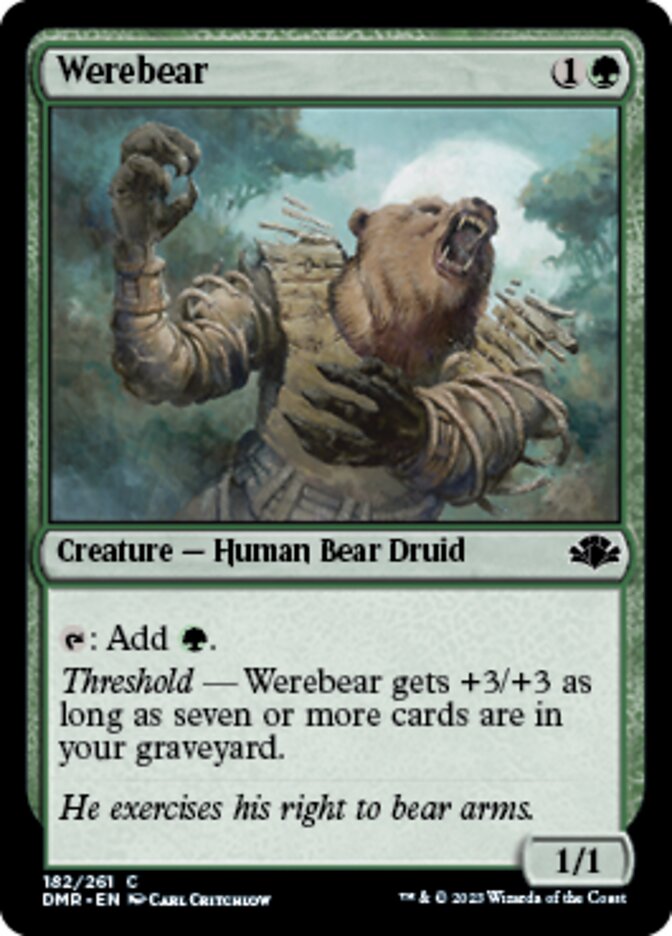 Werebear [Dominaria Remastered] | Rock City Comics