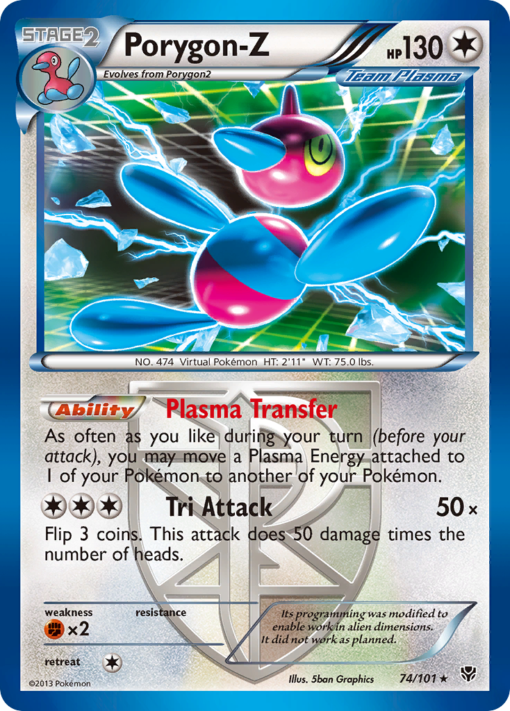 Porygon-Z (74/101) [Black & White: Plasma Blast] | Rock City Comics