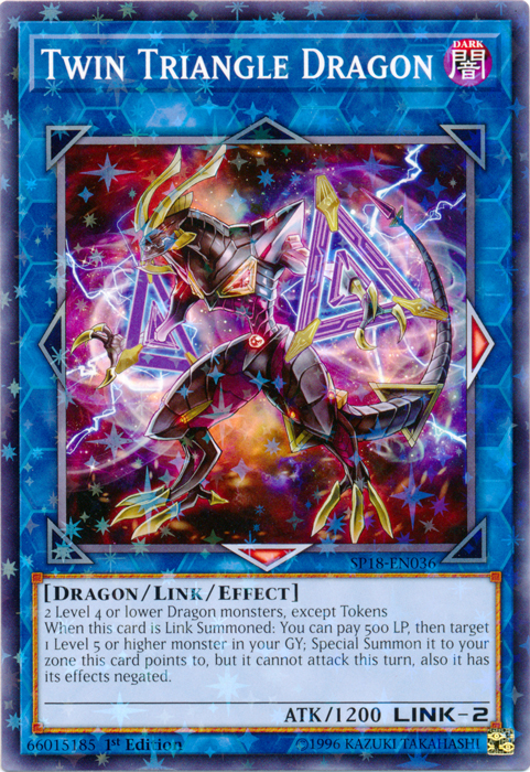 Twin Triangle Dragon [SP18-EN036] Starfoil Rare | Rock City Comics