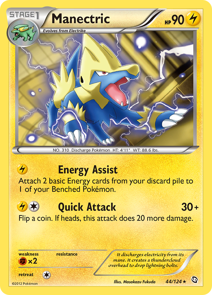 Manectric (44/124) [Black & White: Dragons Exalted] | Rock City Comics