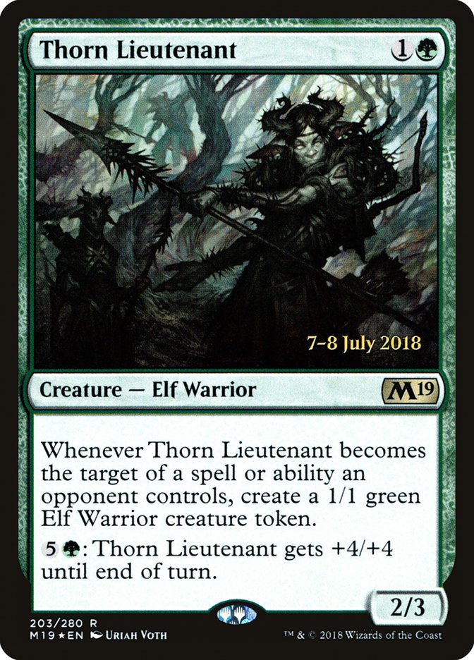 Thorn Lieutenant  [Core Set 2019 Prerelease Promos] | Rock City Comics