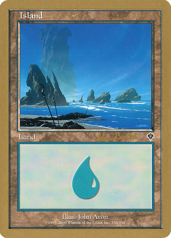 Island (ab336a) (Alex Borteh) [World Championship Decks 2001] | Rock City Comics