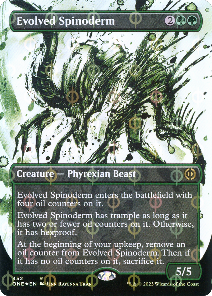 Evolved Spinoderm (Borderless Ichor Step-and-Compleat Foil) [Phyrexia: All Will Be One] | Rock City Comics