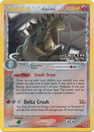 Tyranitar (16/113) (Delta Species) (Stamped) [EX: Delta Species] | Rock City Comics