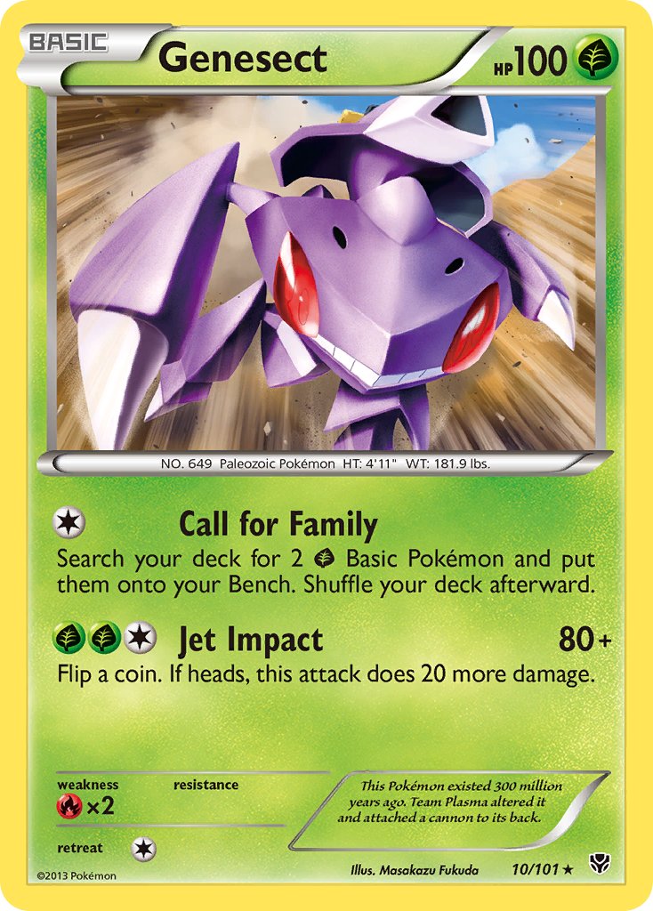 Genesect (10/101) (Theme Deck Exclusive) [Black & White: Plasma Blast] | Rock City Comics