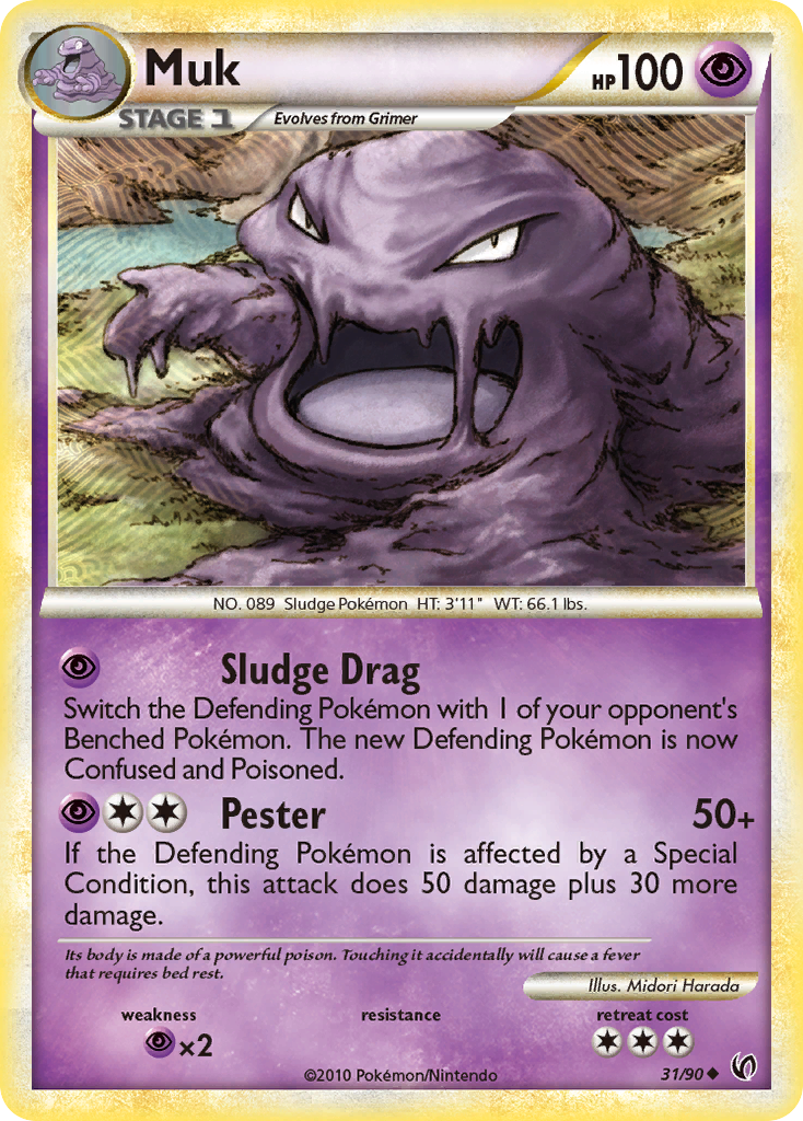 Muk (31/90) [HeartGold & SoulSilver: Undaunted] | Rock City Comics