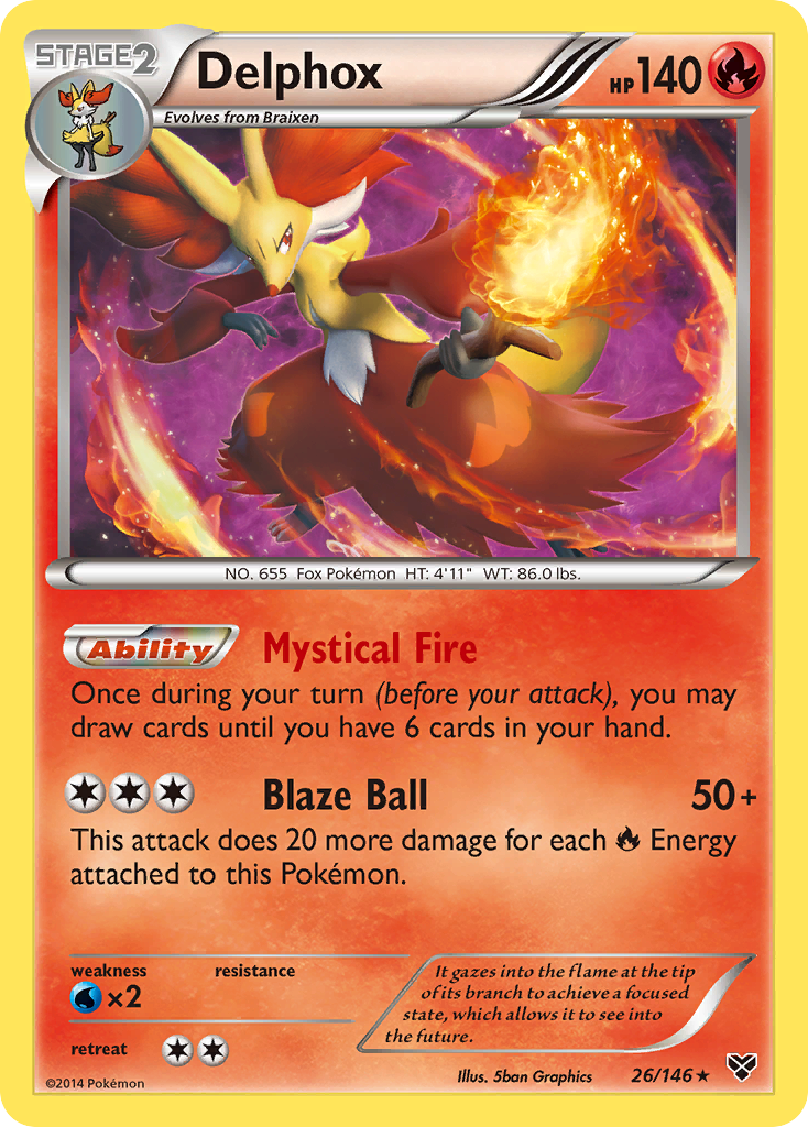 Delphox (26/146) [XY: Base Set] | Rock City Comics