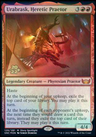 Urabrask, Heretic Praetor [Streets of New Capenna Prerelease Promos] | Rock City Comics