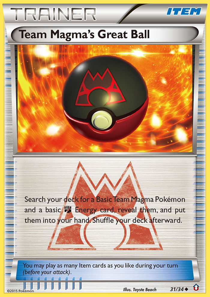 Team Magma's Great Ball (31/34) [XY: Double Crisis] | Rock City Comics