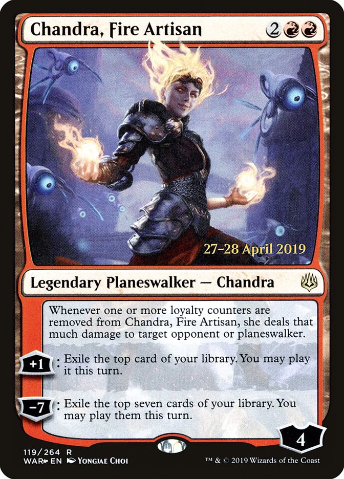 Chandra, Fire Artisan  [War of the Spark Prerelease Promos] | Rock City Comics